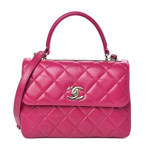 chanel pink quilted bag|pre owned chanel bag.